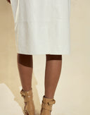 Cynthia Rowley The London Leather Midi Skirt