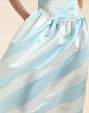 Cynthia Rowley Genevive Satin Midi Dress
