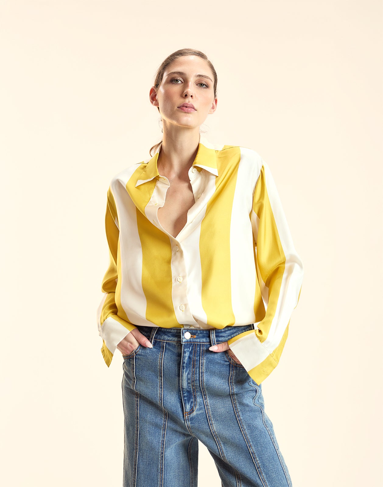Collectible Stripe Silk Shirt