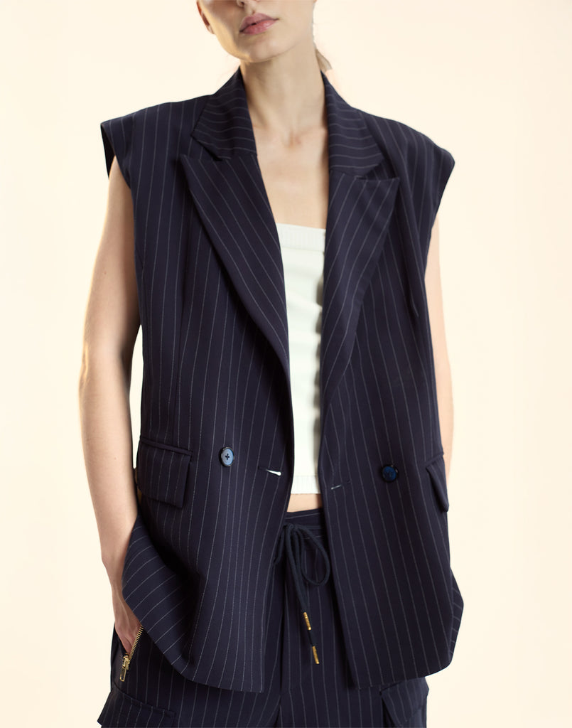 Pinstripe Vest