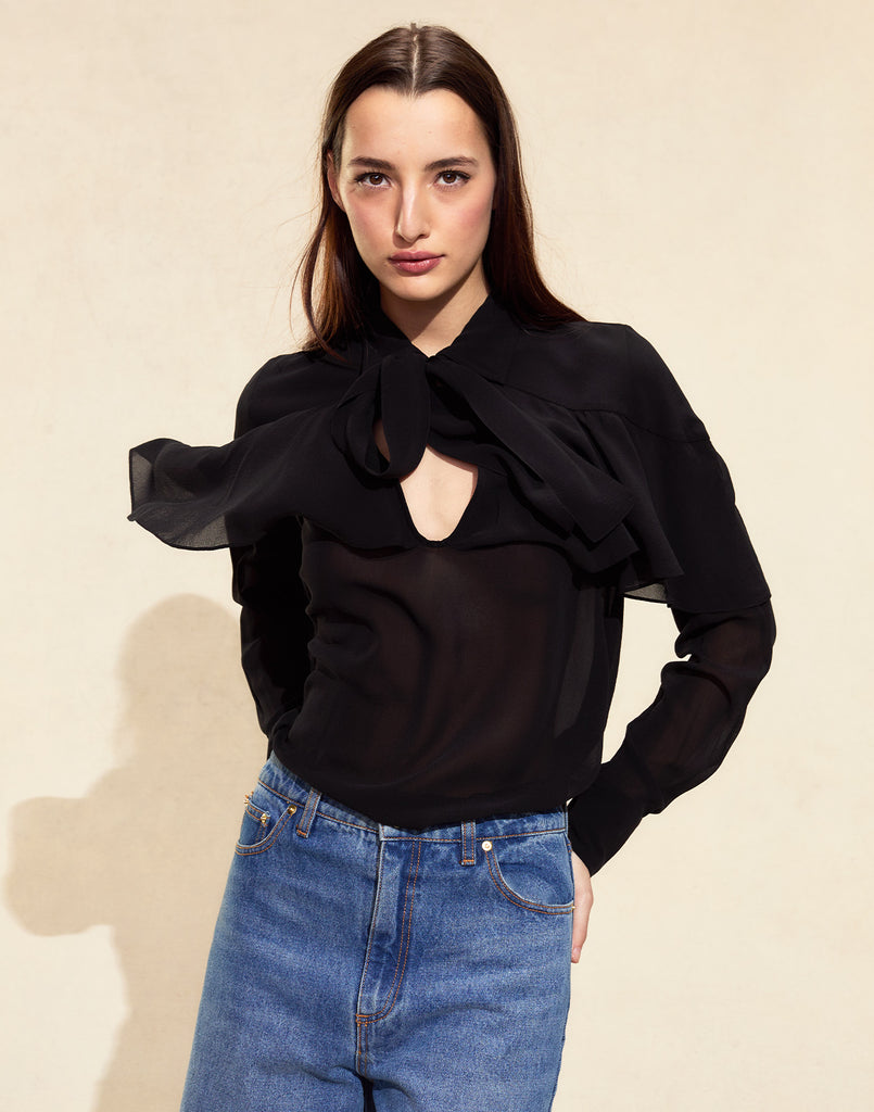 Camille Ruffle Blouse