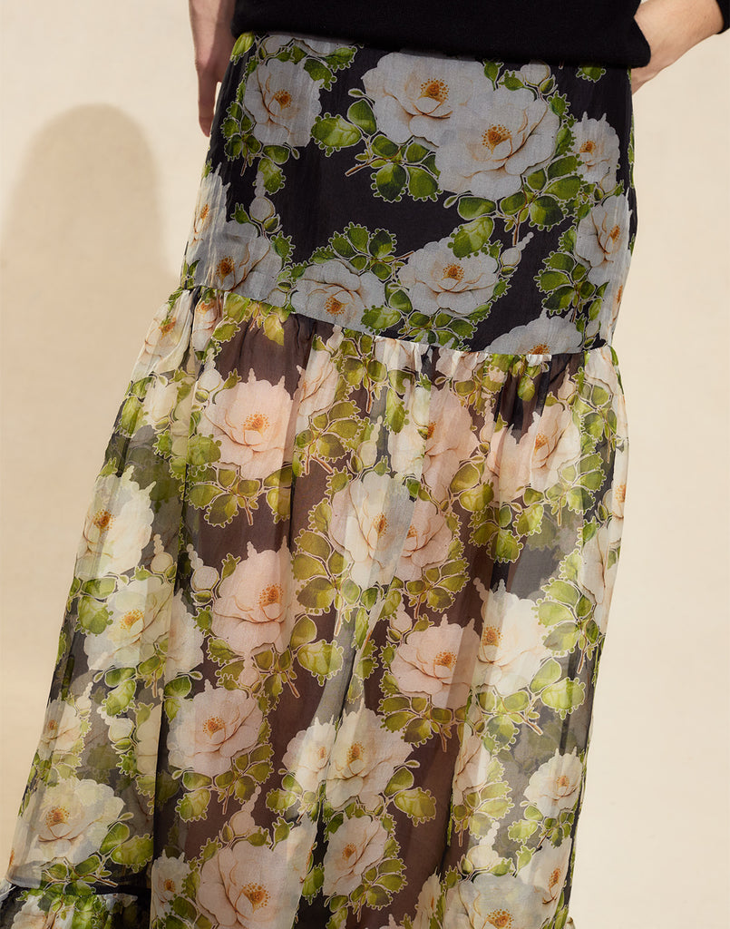Cornelia Silk Skirt