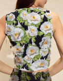 Cynthia Rowley Cornelia Flower Appliques Top