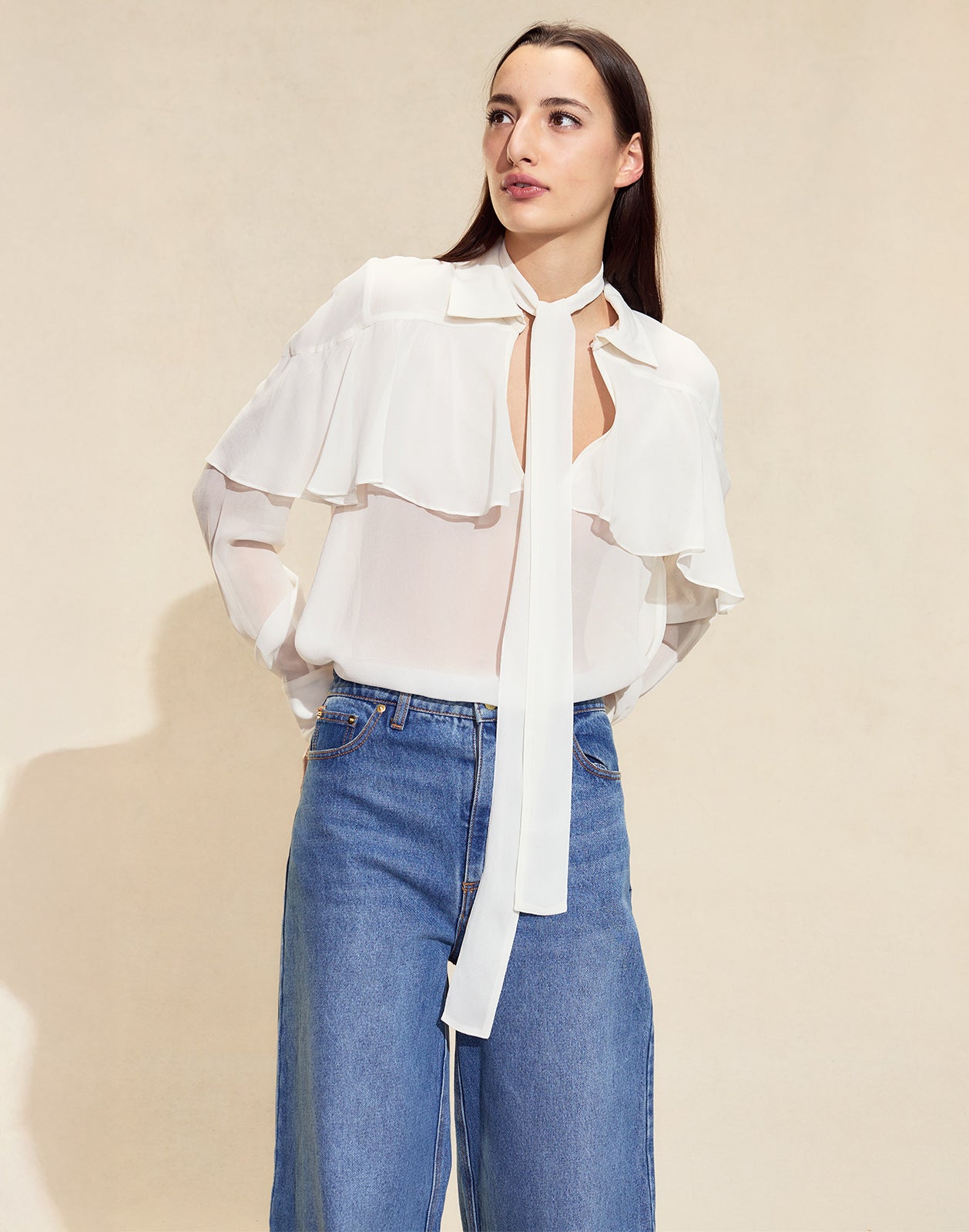 Camille Ruffle Blouse