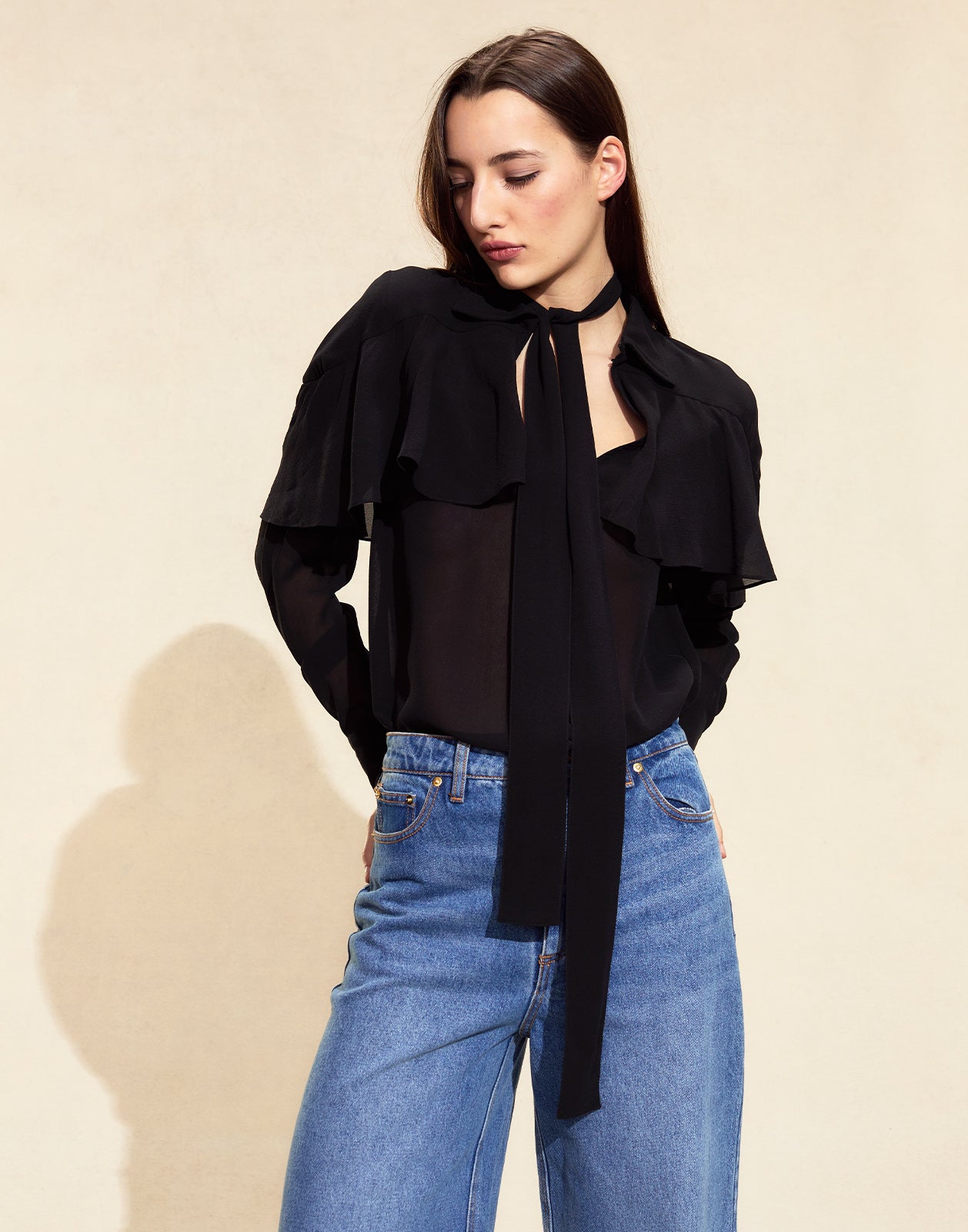 Camille Ruffle Blouse