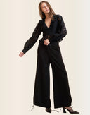 Black lace blouse
