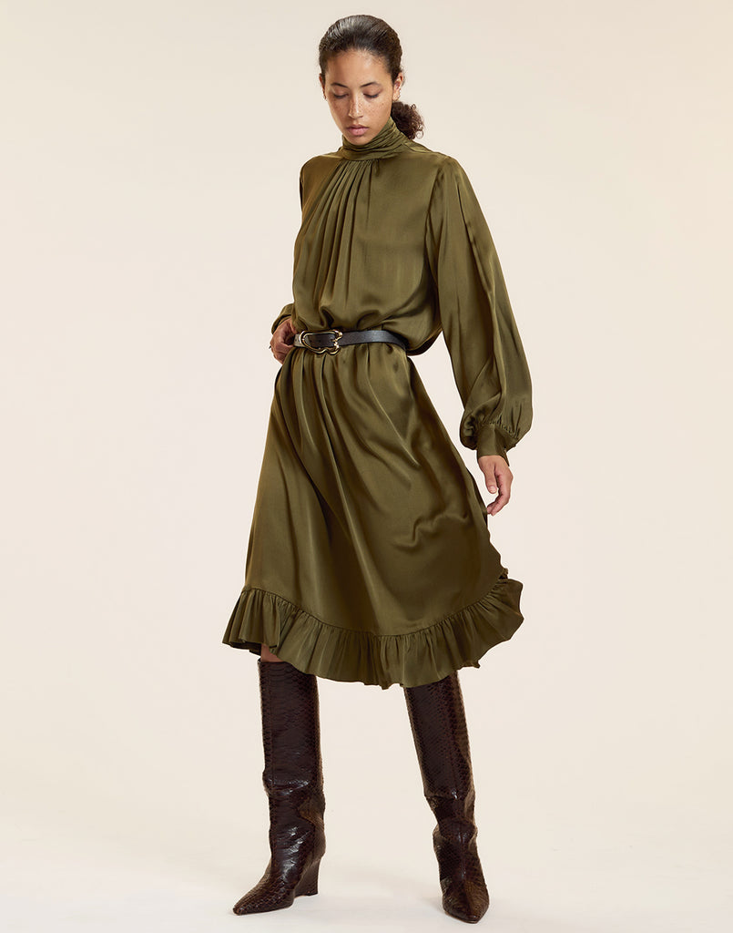 Monroe Silk Charmeuse Dress