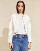 Cynthia Rowley The London Leather Cropped Jacket