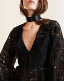 Black lace blouse