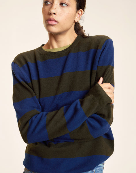 極美品セオリー絹100%STRIPED LEWIE DR SILK COMBO紺 Lucky Stripes Cashmere Sweater – Cynthia Rowley