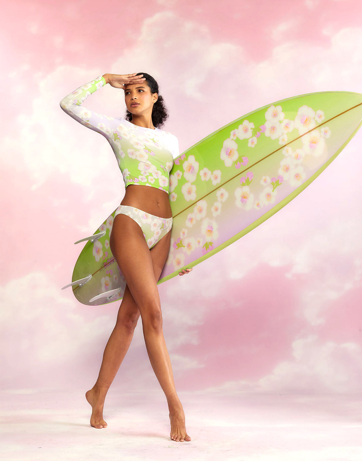Custom 7 Surfboard Cheery Blossom