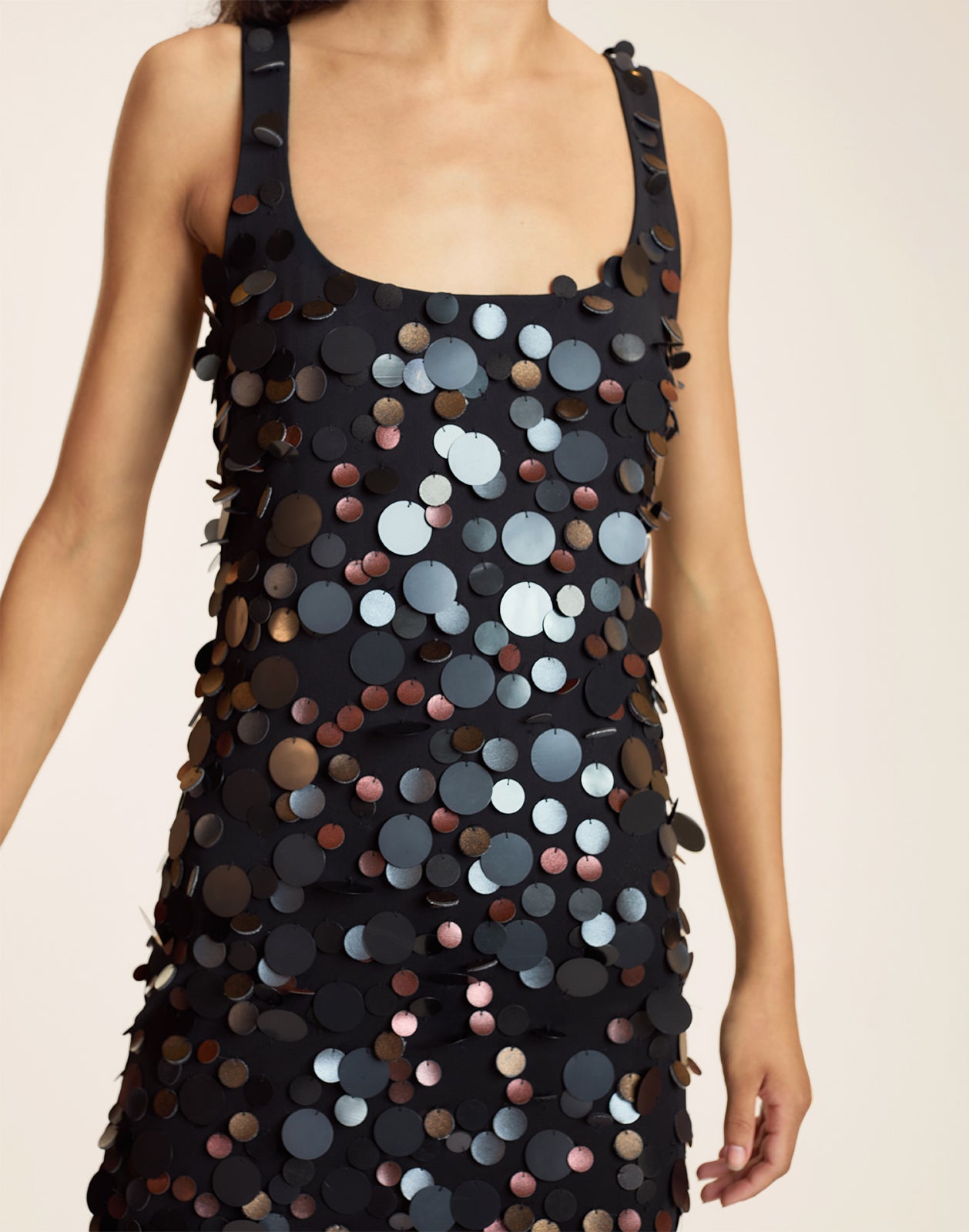 cynthia rowley black sequin dress Paola Paillette Dress