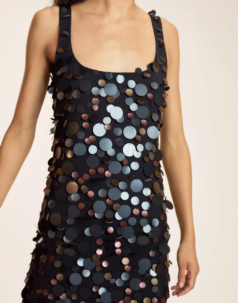 Paola Paillette Dress