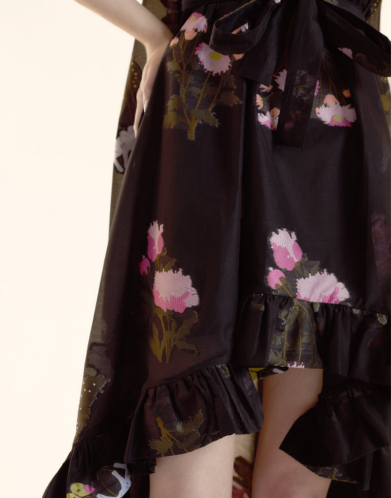 Fil Coupe High Low Dress