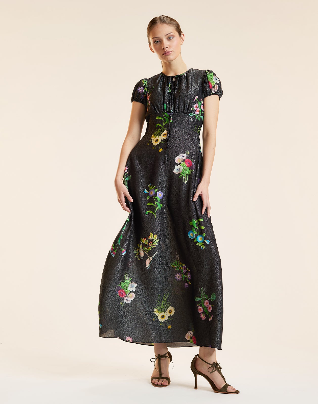 vintage prom dresses Party Unique Long Evening Dress cg25948 WS-25% COLOR:Rose neck Organza 50s Style V Neck Elegant Plus