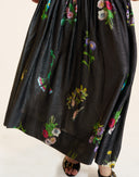 PRINTED LUREX SKIRT in Black