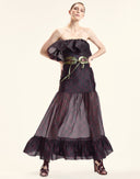 Eugenia Organza Flounce Top