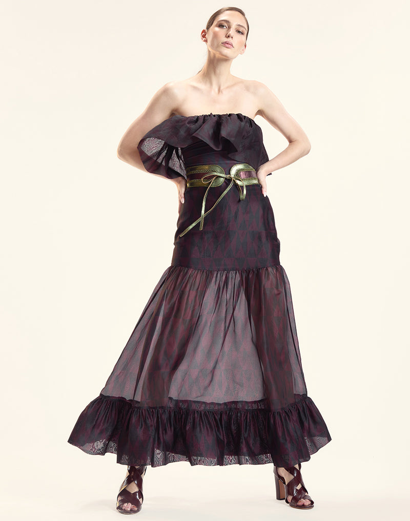 Eugenia Organza Flounce Top