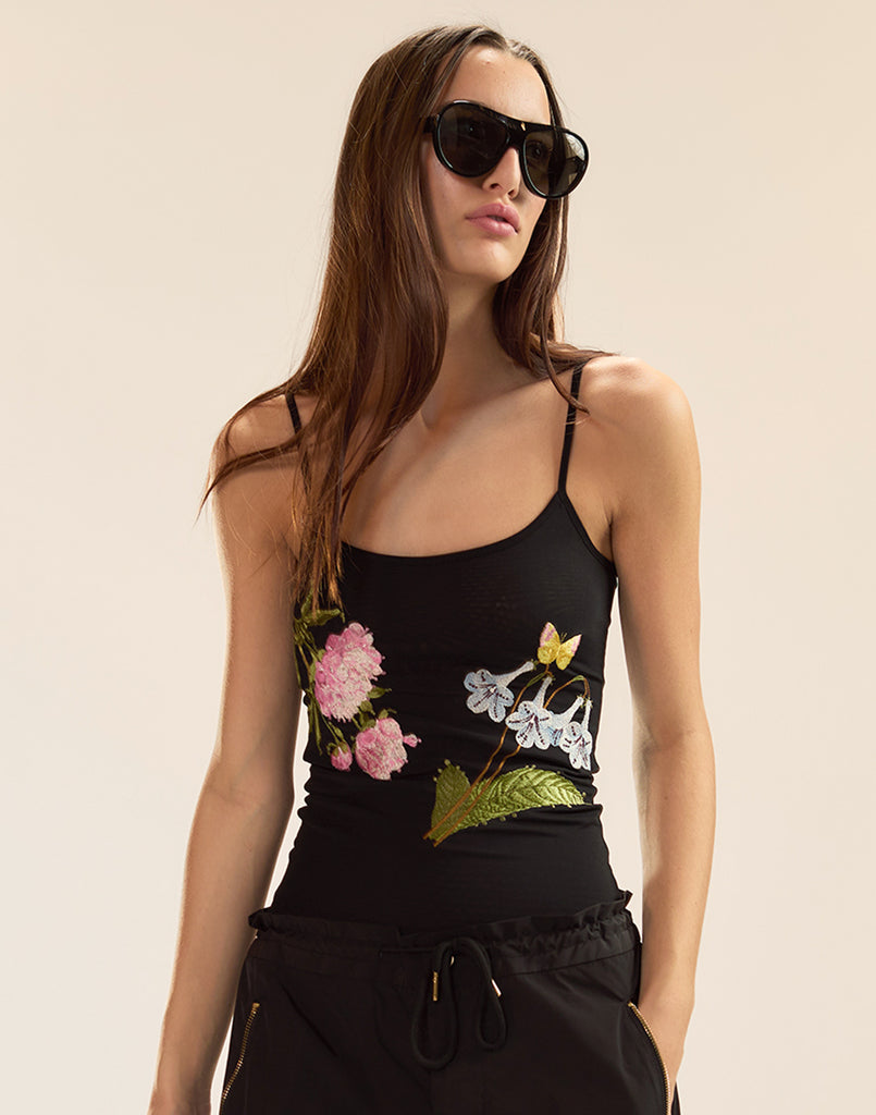 Cynthia Rowley Wildflower Embroidered Cami