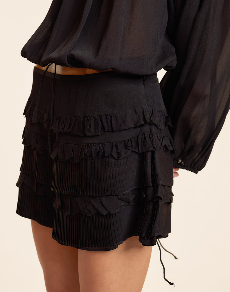 Bella Ruffle Mini Skirt