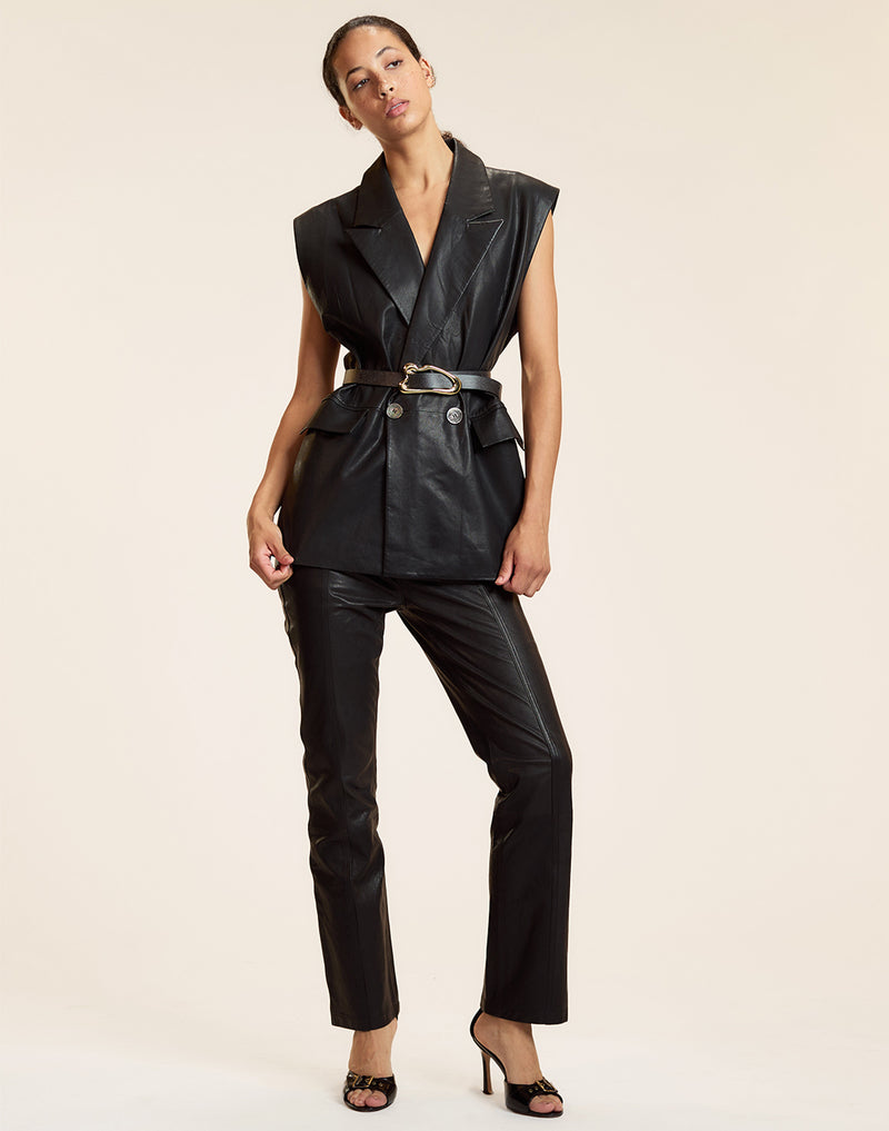 Lola Leather Vest