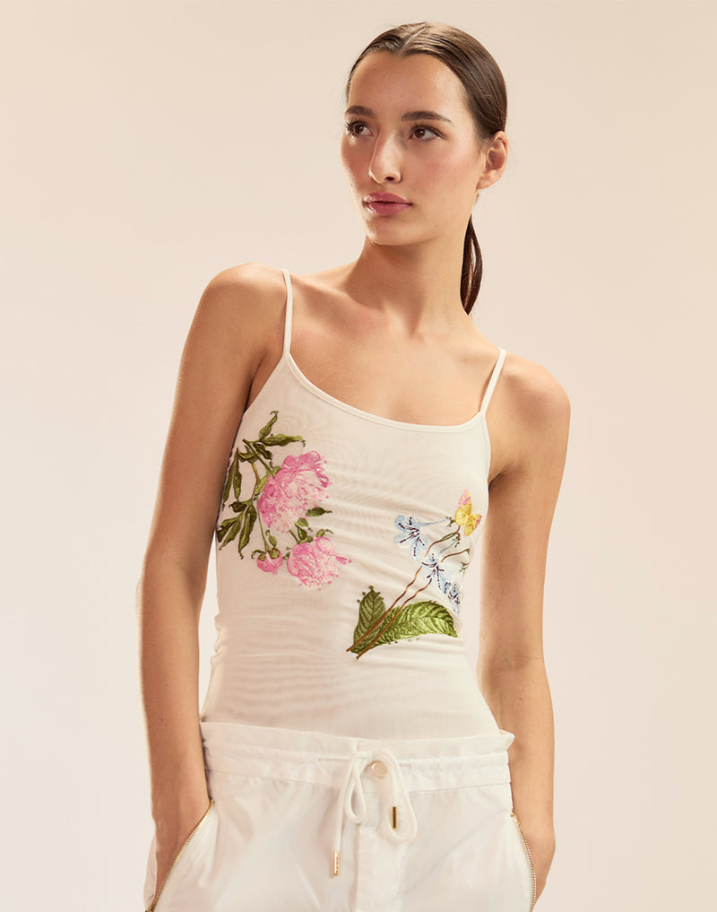 Cynthia Rowley Wildflower Embroidered Cami