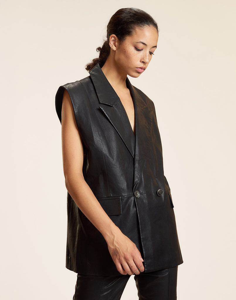 Lola Leather Vest