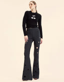 Peek-a-boo Flare Pants