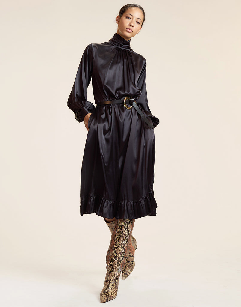 Monroe Silk Charmeuse Dress