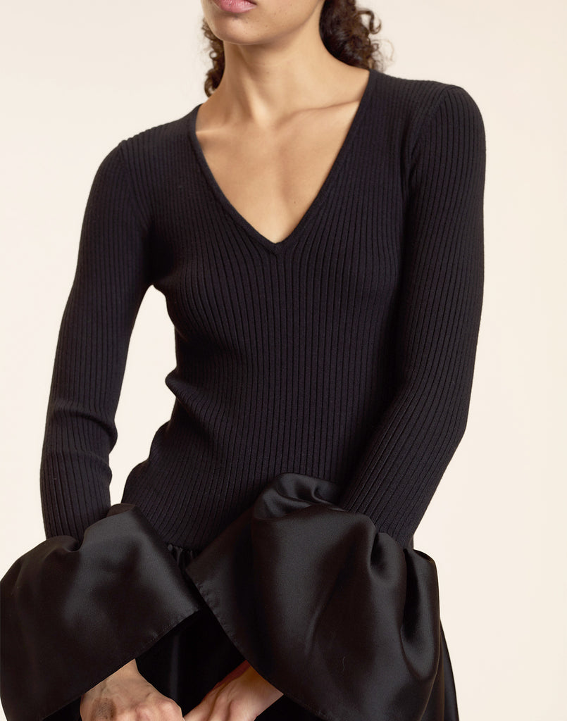 Fiona Silk Knit Combo Dress