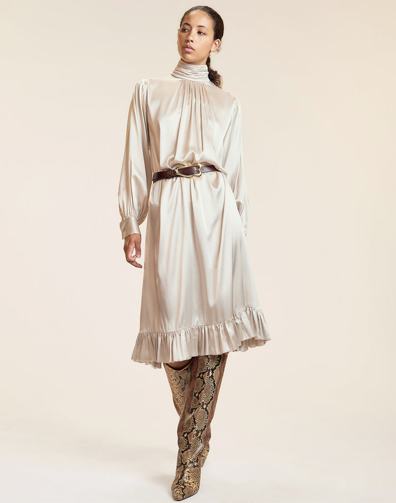 Monroe Silk Charmeuse Dress