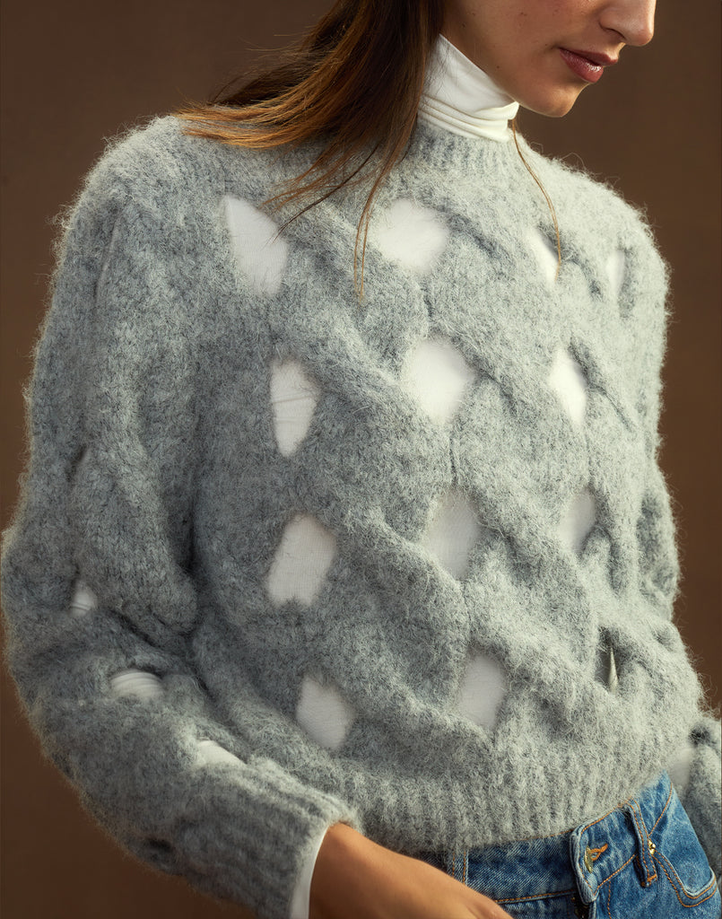 Open Knit Sweater