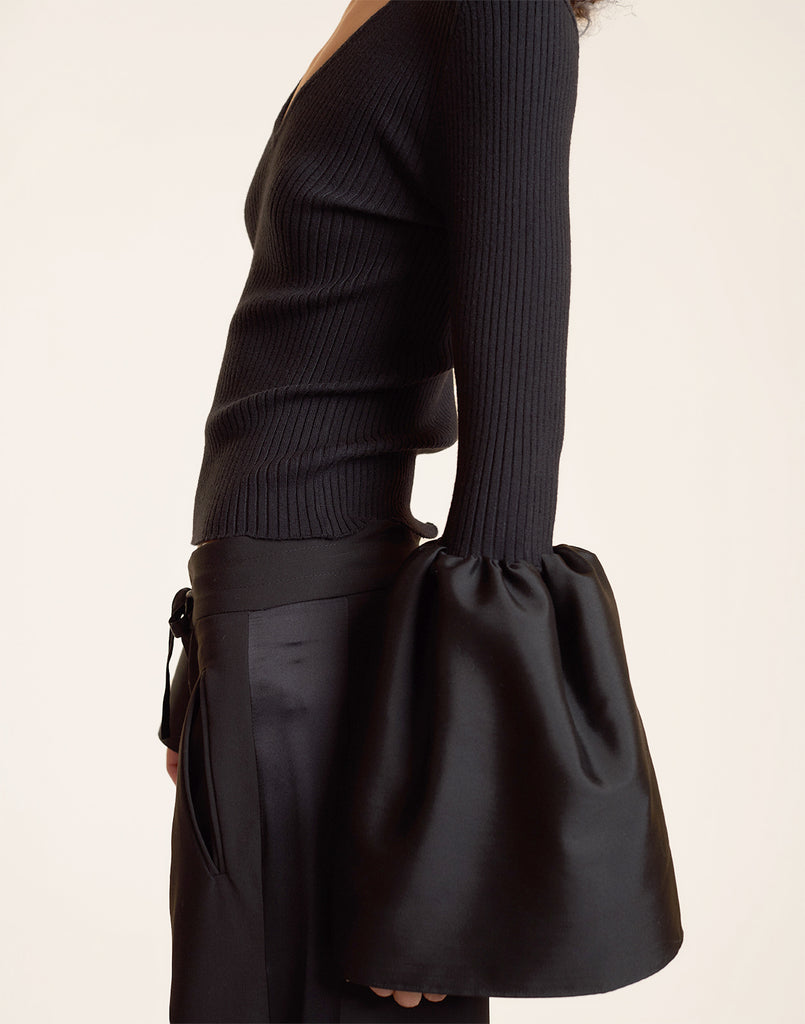 Fiona Silk Knit Combo Top