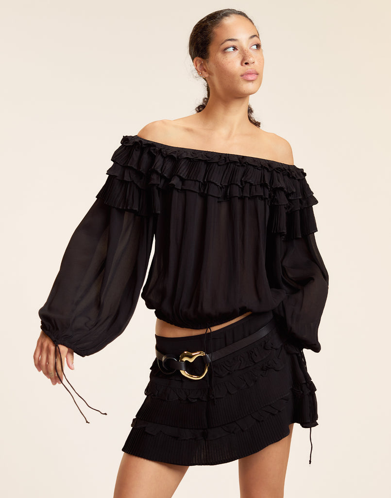 Bella Ruffle Mini Skort