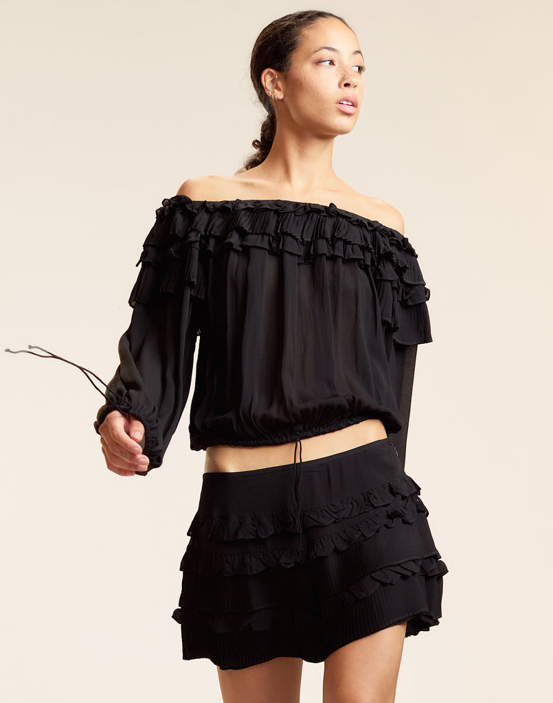 Bella Ruffle Mini Skort