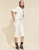 Cynthia Rowley Downtown Leather Bomber Jacket