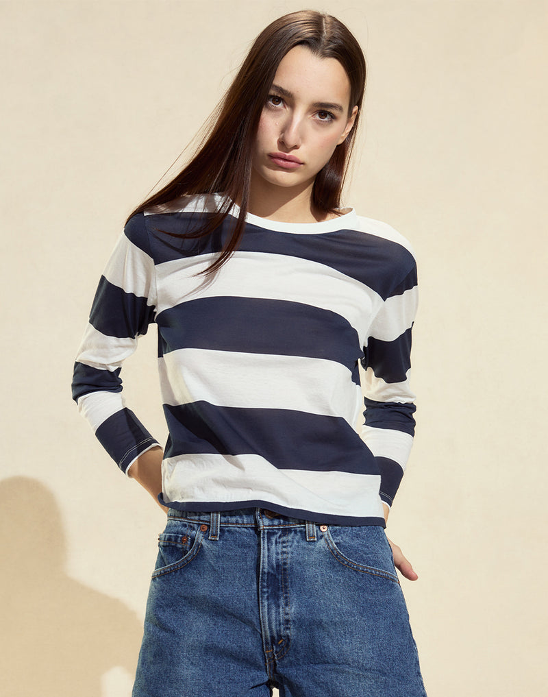 Cynthia Rowley Long Sleeve Everyday Tee