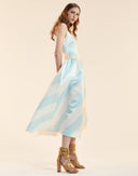 Cynthia Rowley Genevive Satin Midi Dress