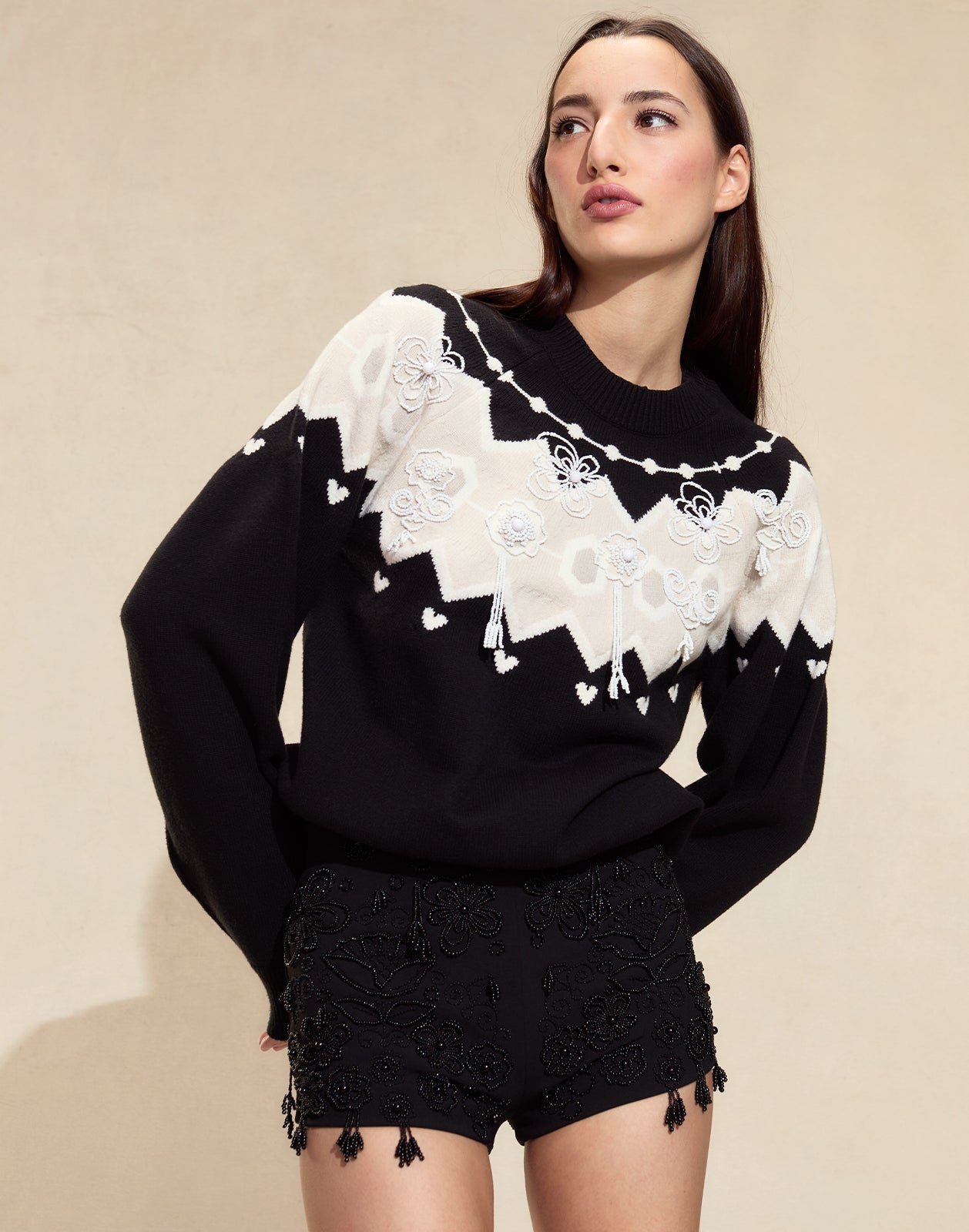 Milei Beaded Sweater