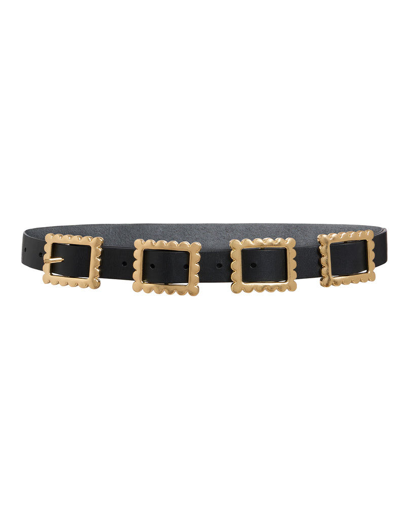 Gold Buckle Thin Belt