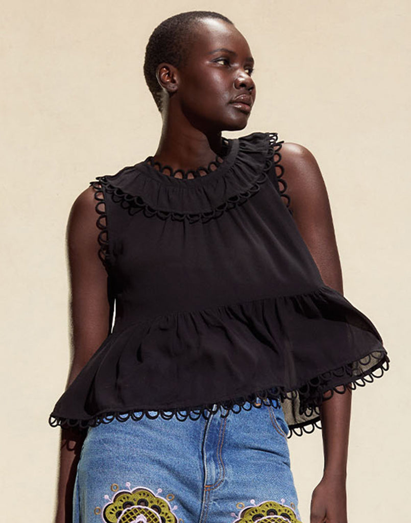 Cynthia Rowley Annabelle Sleeveless Blouse