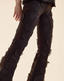 Embroidered Floral Applique Pant