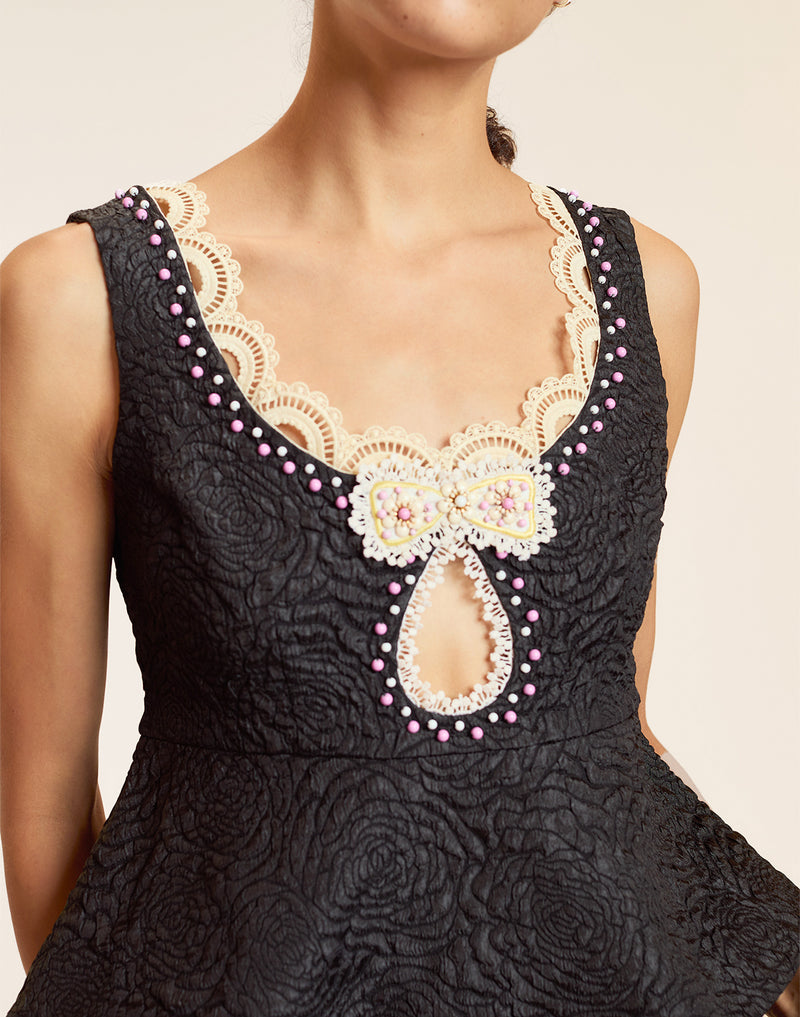 Petit Four Lace Trim Top