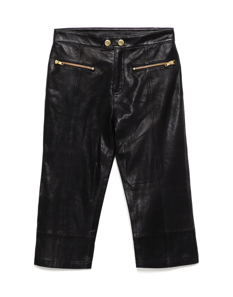 Downtown Leather Capris