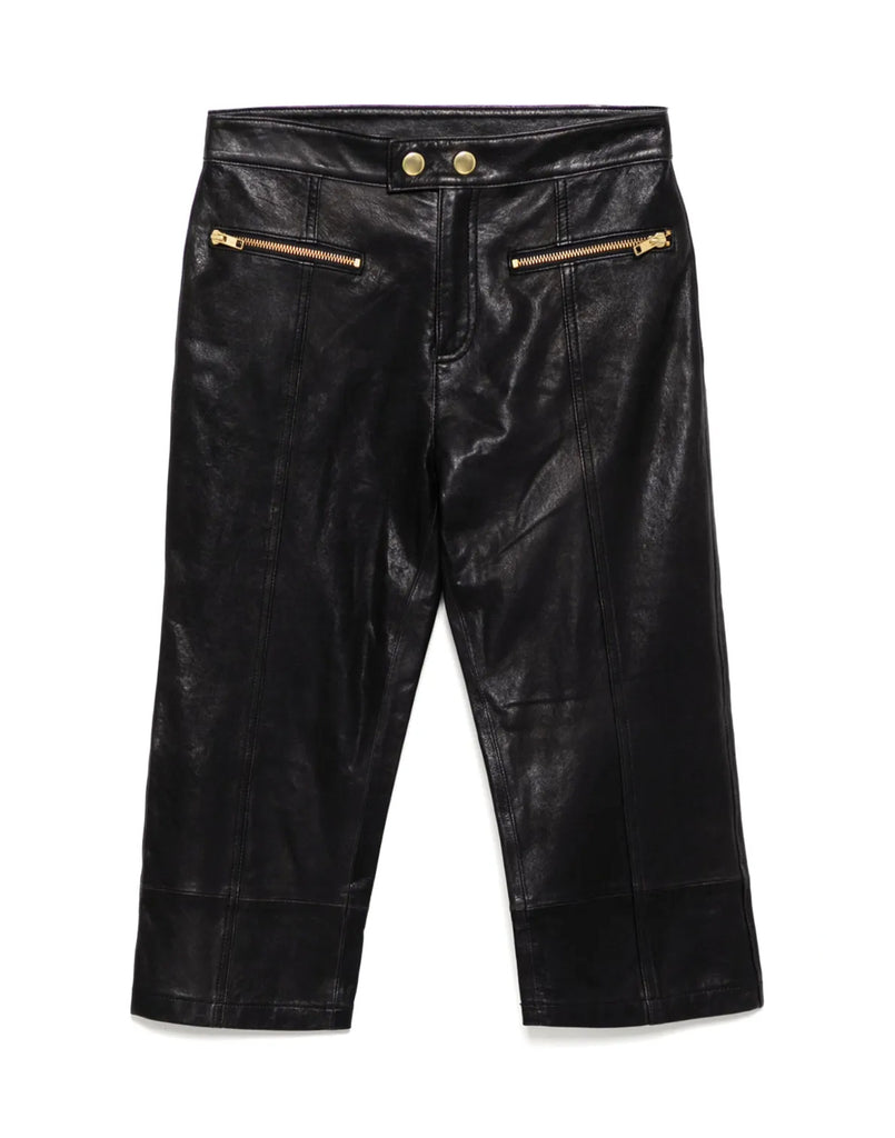 Downtown Leather Capris