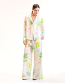 White Floral Cotton PJ Bottoms