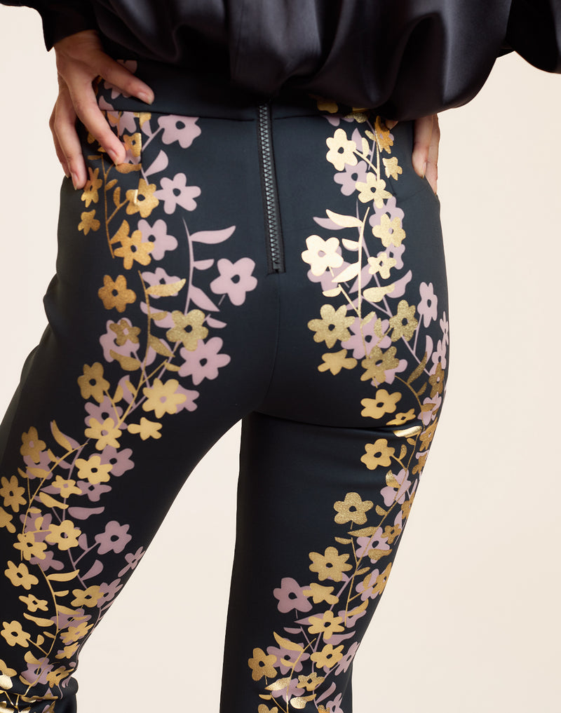 Metallic Bonded Pants