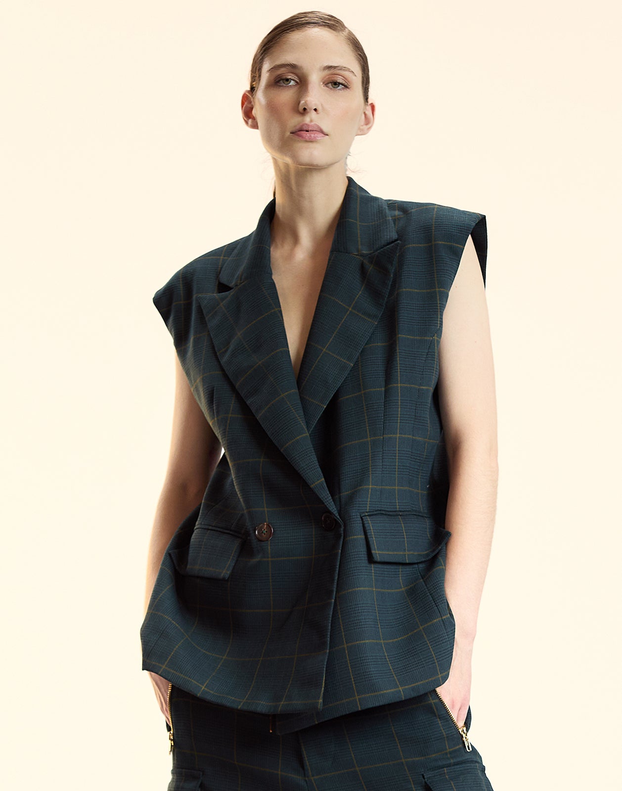 Plaid Vest