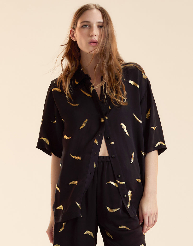 Cynthia Rowley Light as a Feather Camp Shirt
