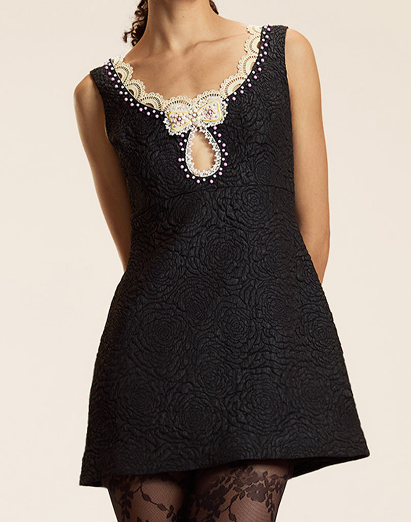 Petit Four Lace Trim Dress